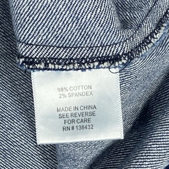 ModCloth Denim Skirt Women 22 Blue Button Front Classic Western Flare Midi Skirt - Picture 12 of 12